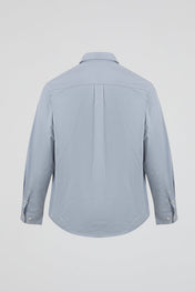 Blue Cropped Double Shirt