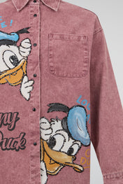 Sun-Faded Rose Graphic Long-Sleeve Shirt