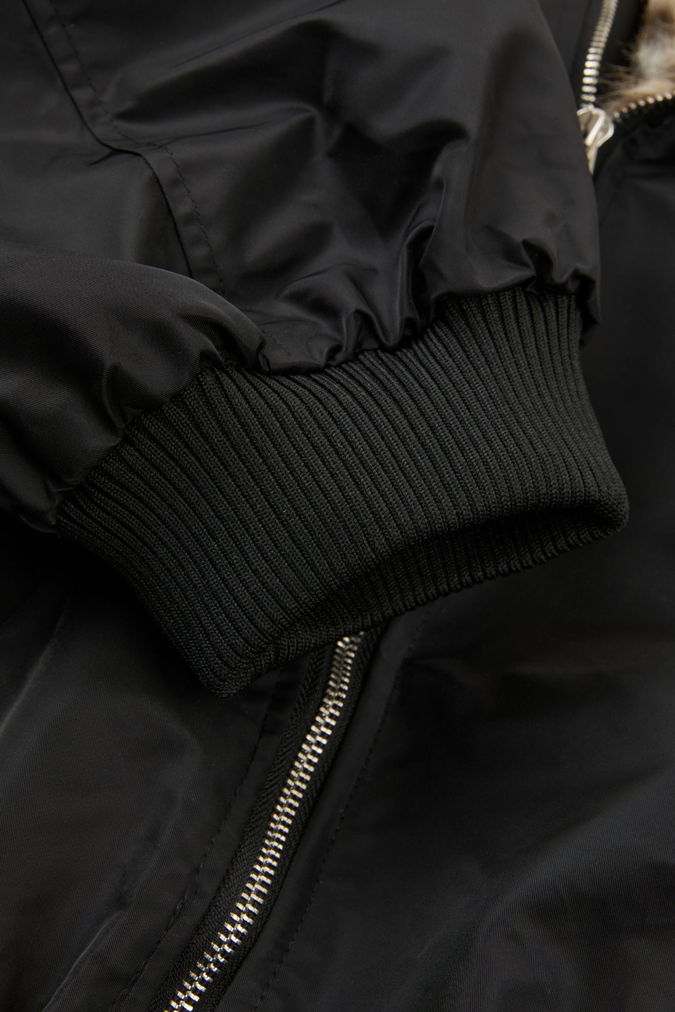 Leopard Collar Flight Jacket