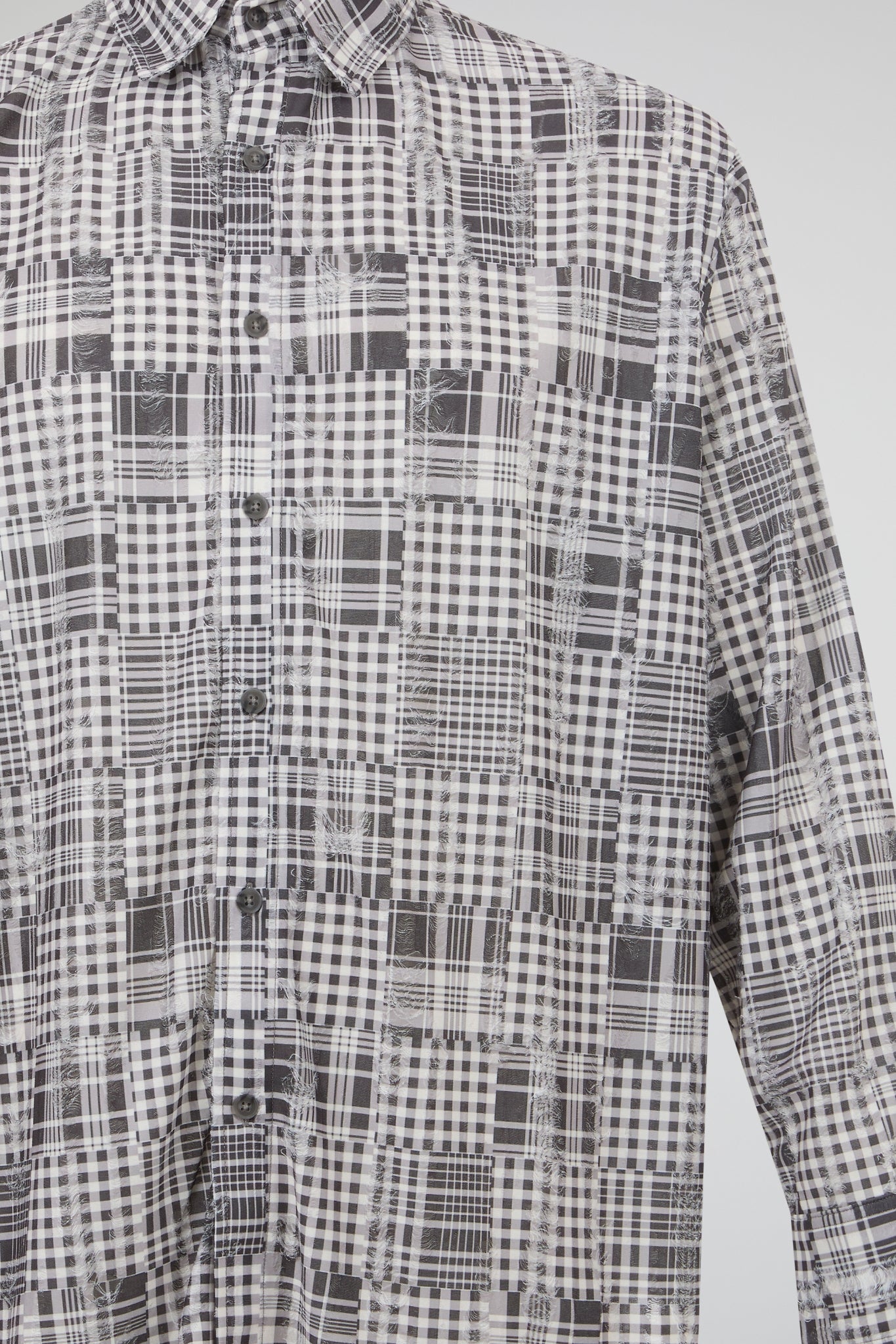 Patchwork Check Shirt