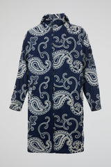 Paisley Embroidered Zip Coat