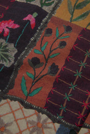 Patchwork Botanical Button-Up Shirt
