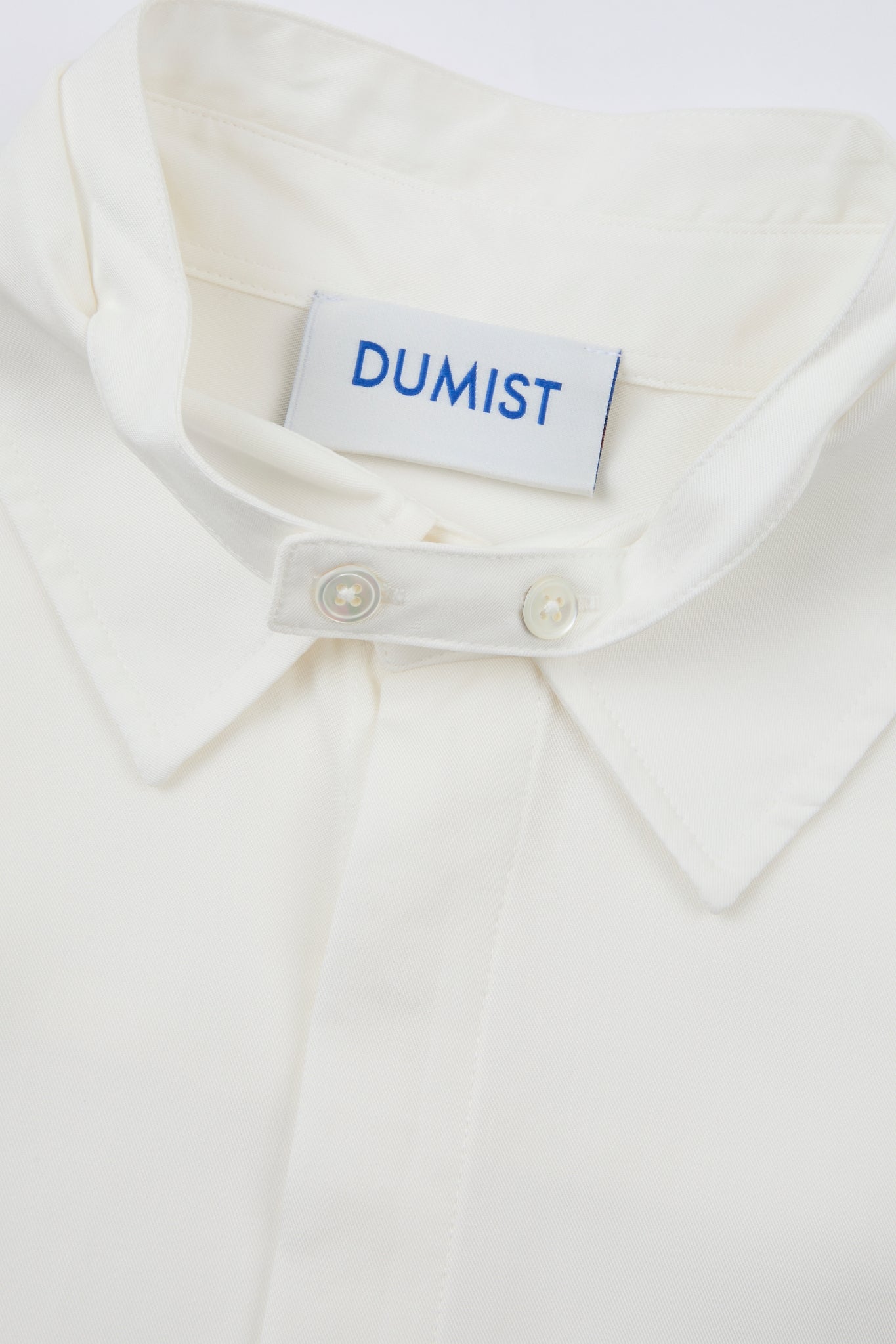 Ivory Minimal Button-Up Shirt