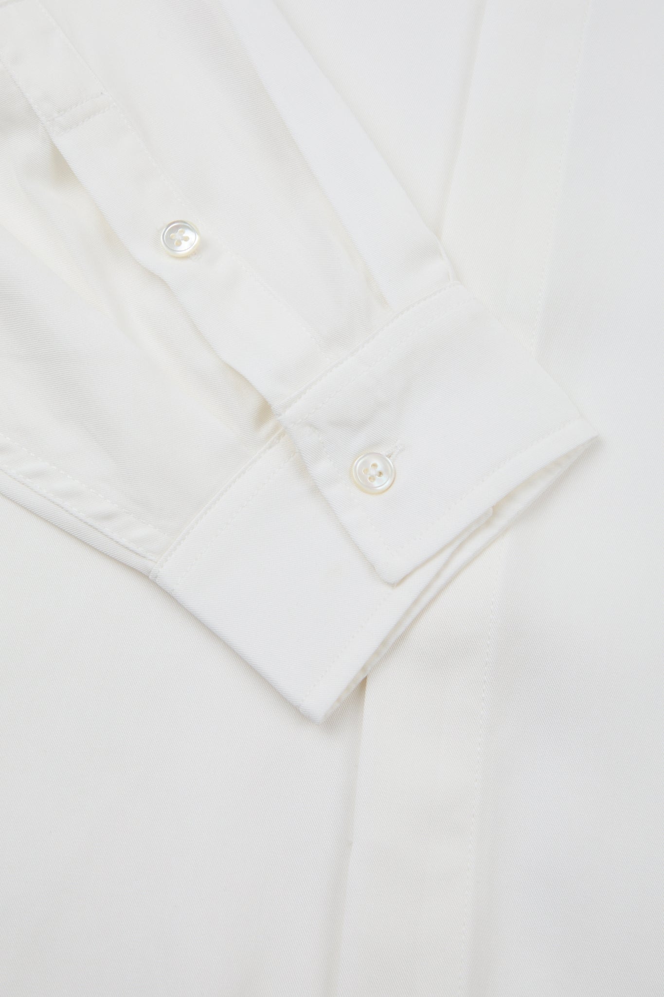 Ivory Minimal Button-Up Shirt