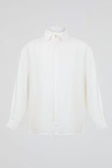 Ivory Minimal Button-Up Shirt