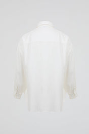 Ivory Minimal Button-Up Shirt