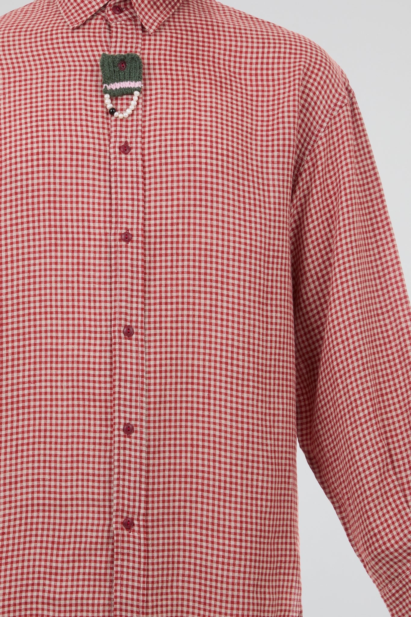 Gingham Charm Button-Up Shirt