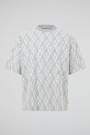 Sheer Lace Overlay T-Shirt