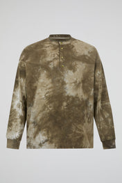 Dumist Tie-Dye Henley Long-Sleeve