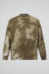 Dumist Tie-Dye Henley Long-Sleeve