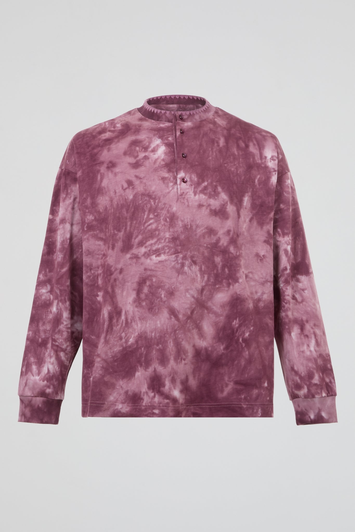 Dumist Tie-Dye Henley Long-Sleeve