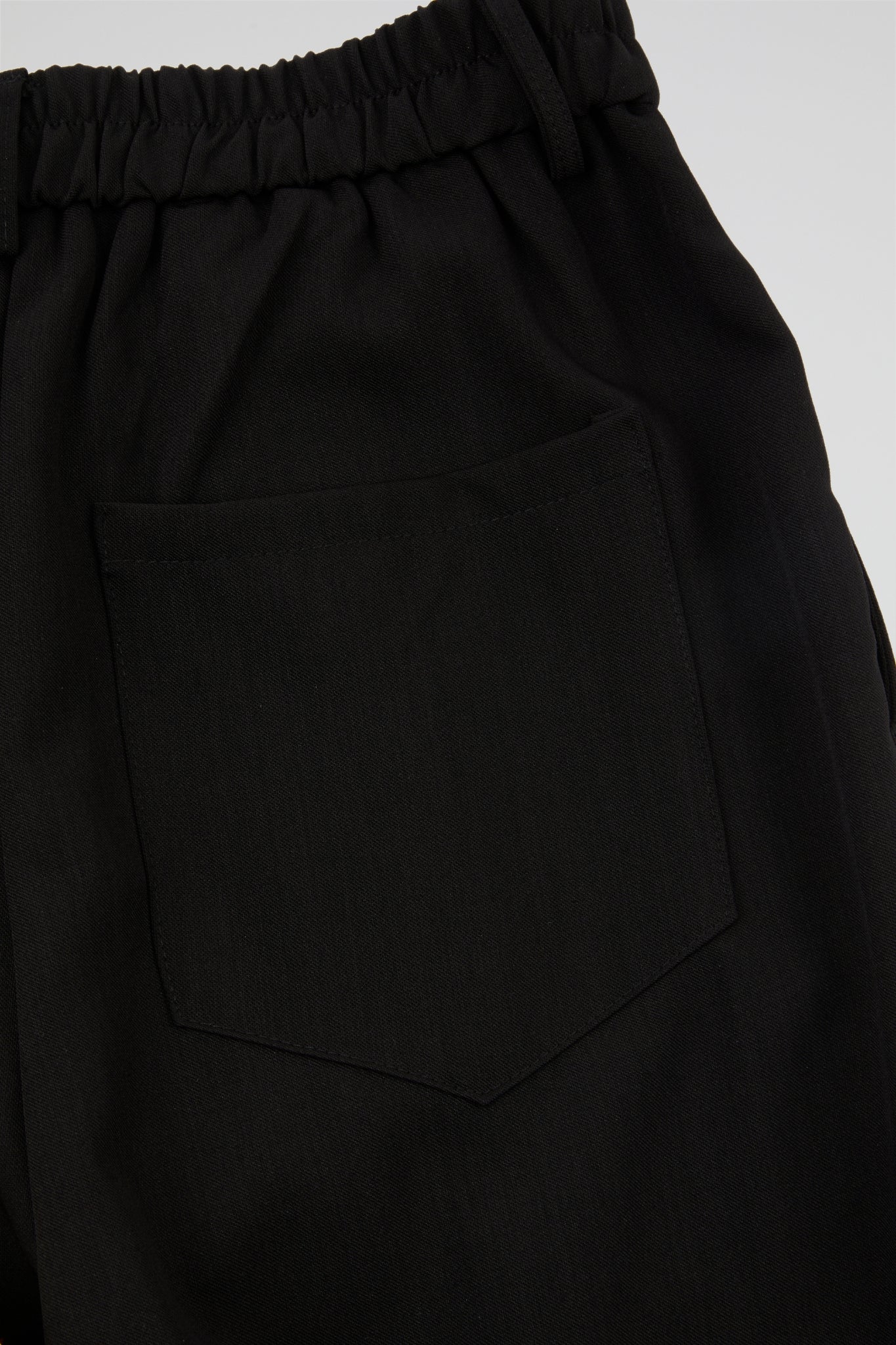 Black Tailored Wide-Leg Trousers