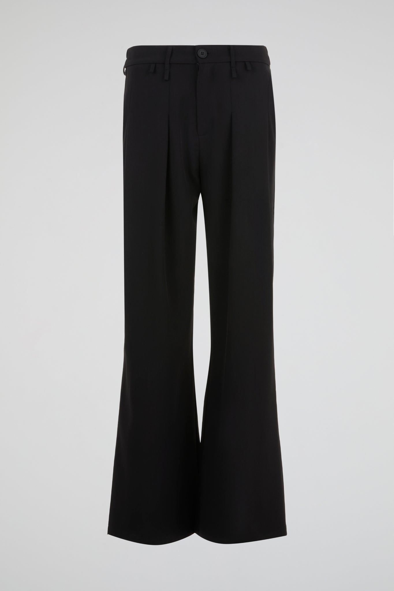 Black Tailored Wide-Leg Trousers