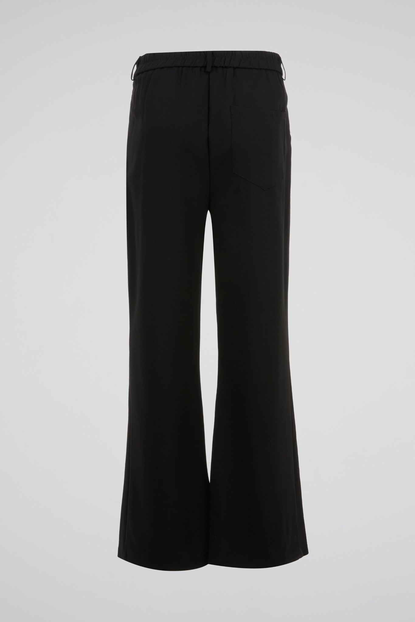 Black Tailored Wide-Leg Trousers