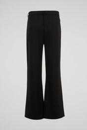Black Tailored Wide-Leg Trousers