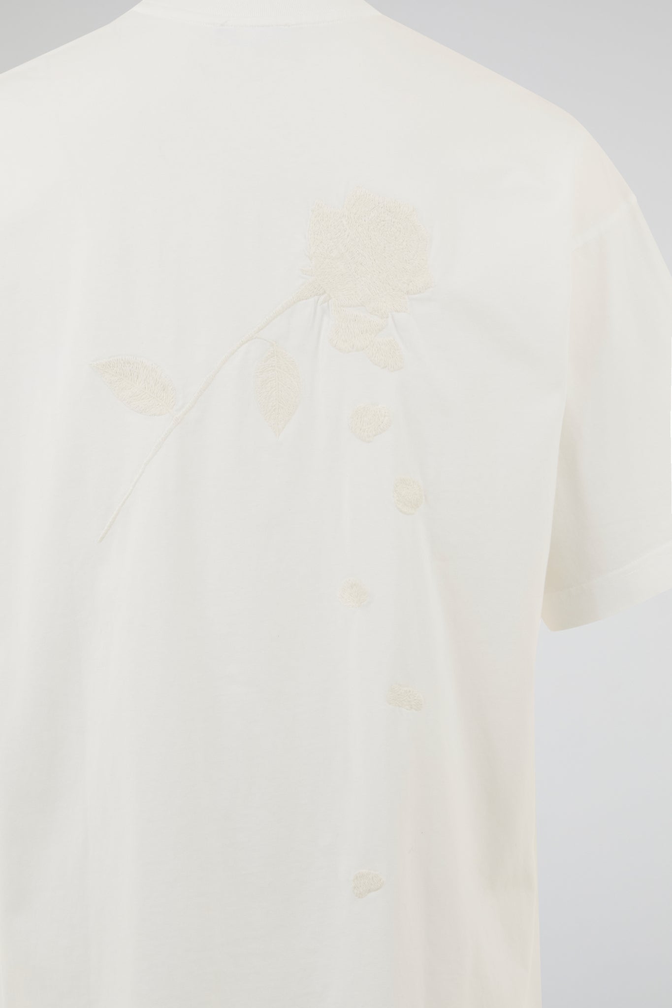 Ivory Clean Structure Oversized T-Shirt