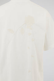 Ivory Clean Structure Oversized T-Shirt