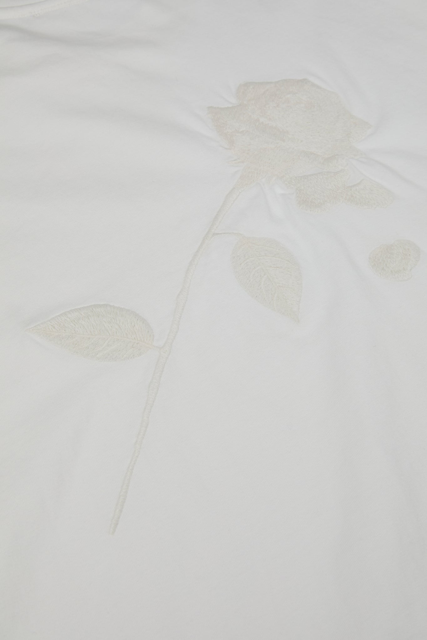 Ivory Clean Structure Oversized T-Shirt