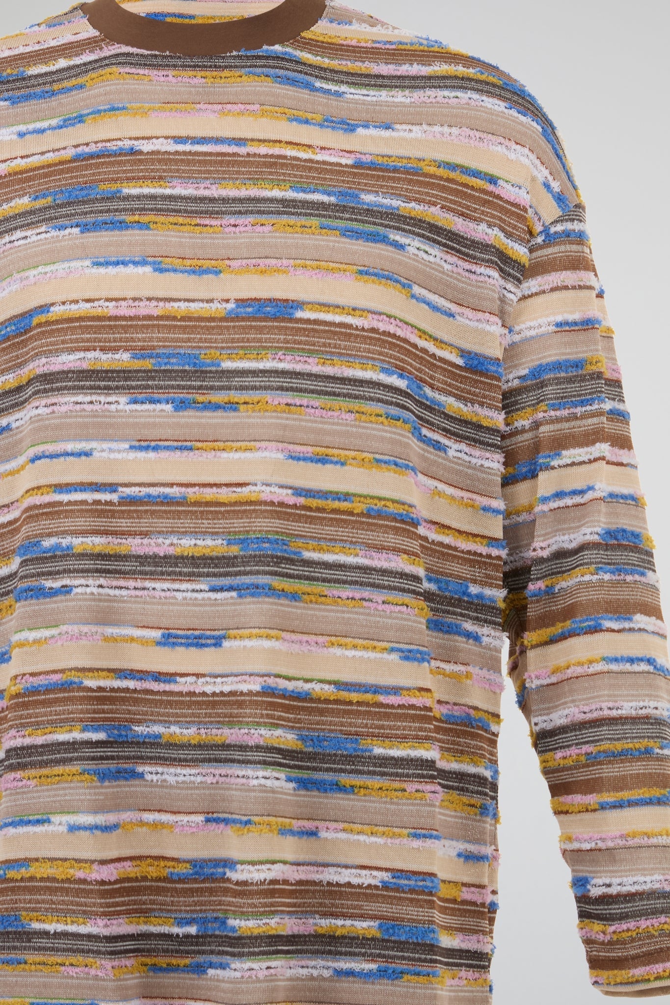 Multicolor Textured Knit Sweater