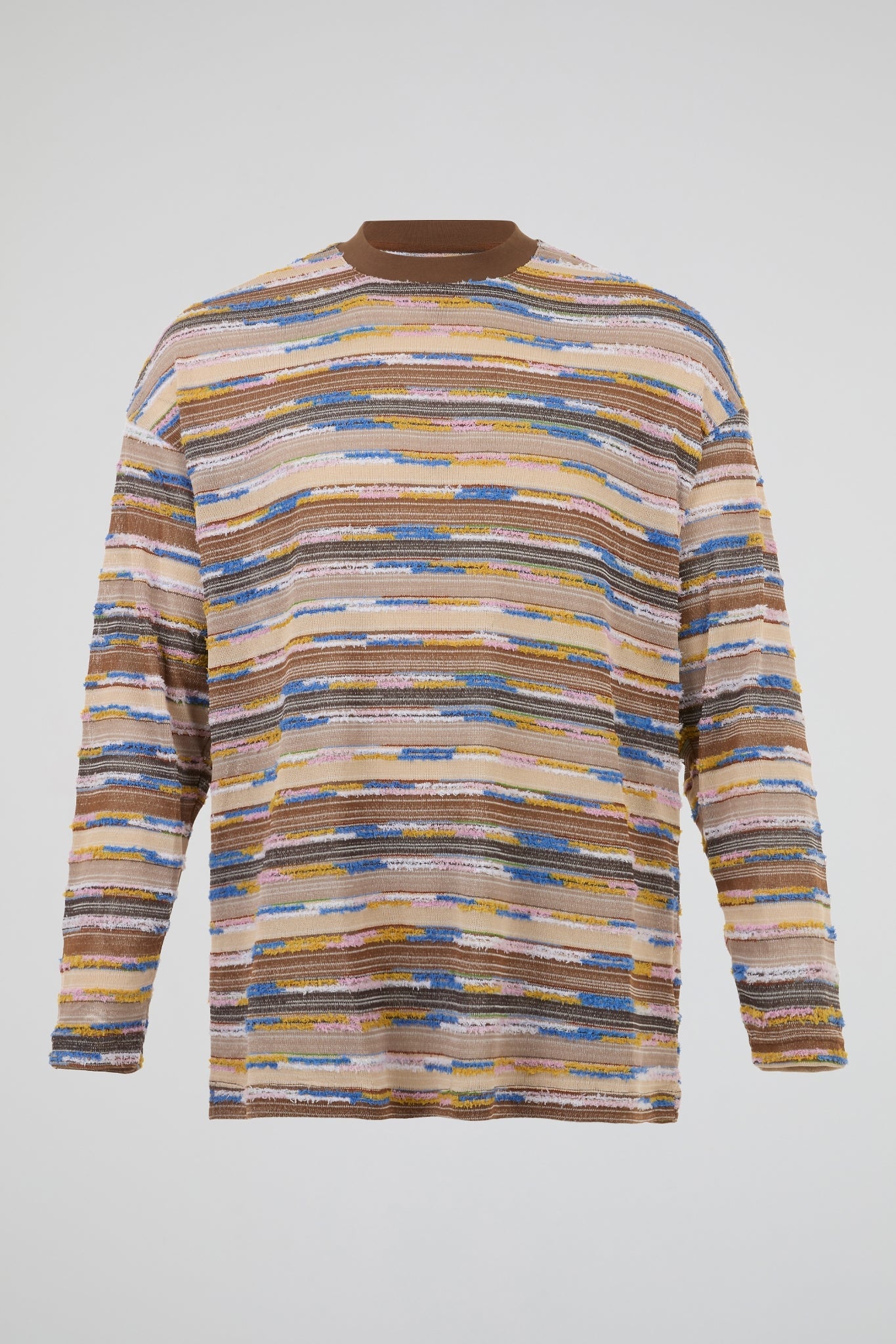 Multicolor Textured Knit Sweater