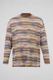 Multicolor Textured Knit Sweater