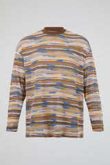 Multicolor Textured Knit Sweater