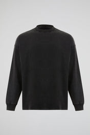 Black Graphic Back Print Sweatshirt