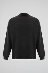 Black Graphic Back Print Sweatshirt