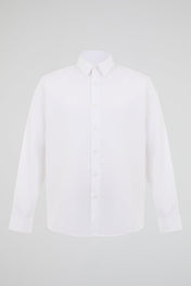 White Comic Graphic Button Shirt