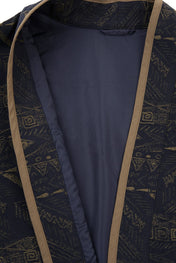 Geometric Jacquard Kimono