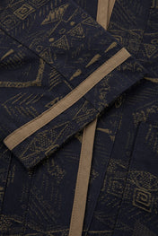 Geometric Jacquard Kimono