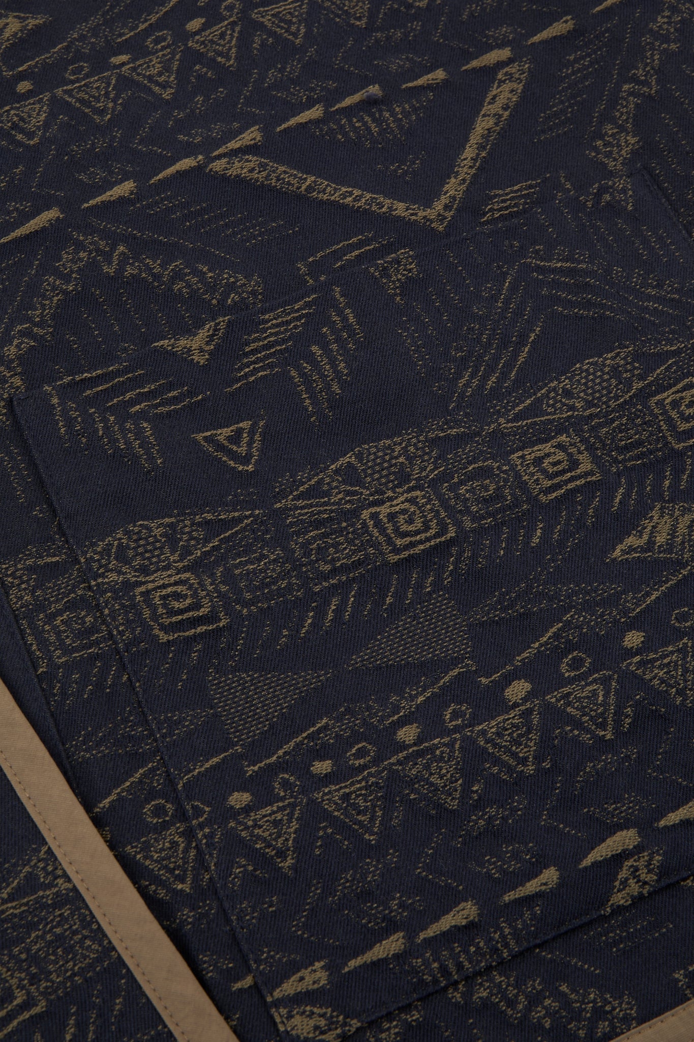 Geometric Jacquard Kimono