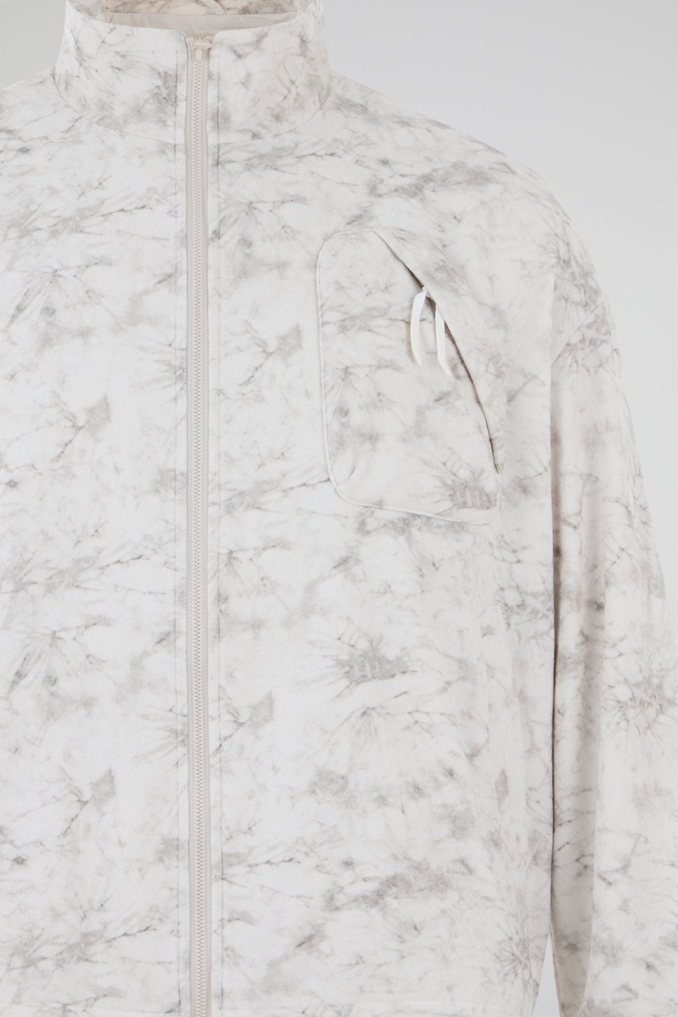 DUMIST Marble-Effect Zip-Up Jacket