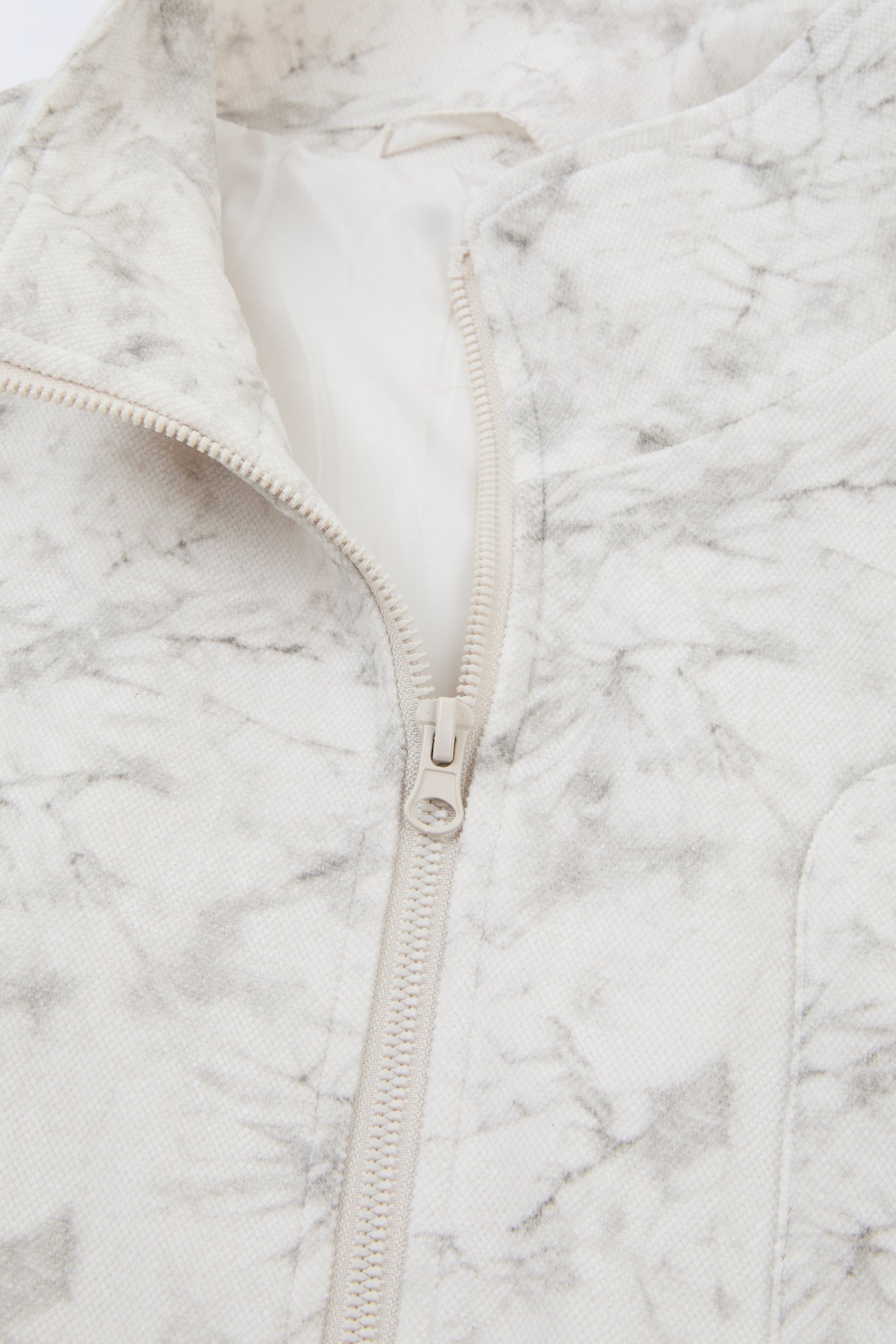 DUMIST Marble-Effect Zip-Up Jacket