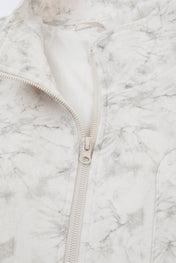 DUMIST Marble-Effect Zip-Up Jacket