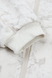 DUMIST Marble-Effect Zip-Up Jacket