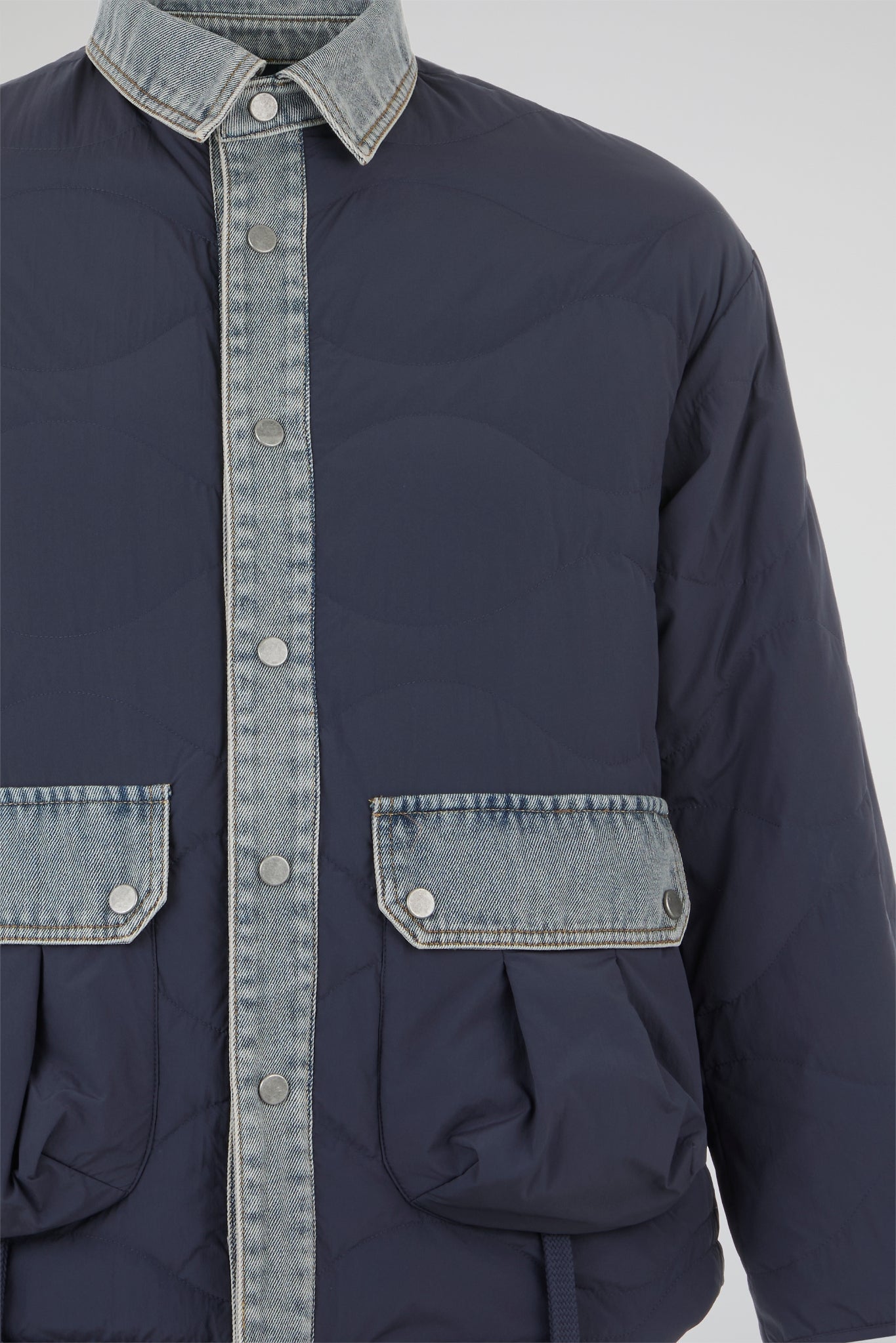 Dumist Denim-Panel Utility Jacket