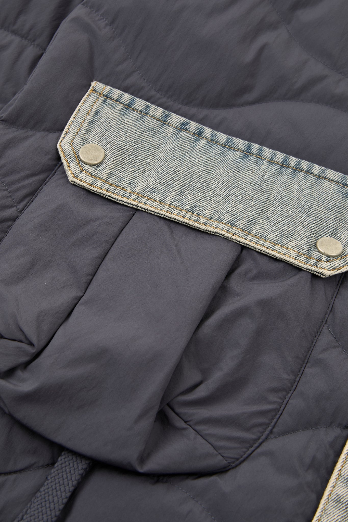 Dumist Denim-Panel Utility Jacket