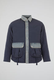 Dumist Denim-Panel Utility Jacket