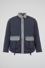 Dumist Denim-Panel Utility Jacket