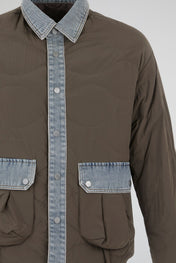 Dumist Denim-Panel Utility Jacket