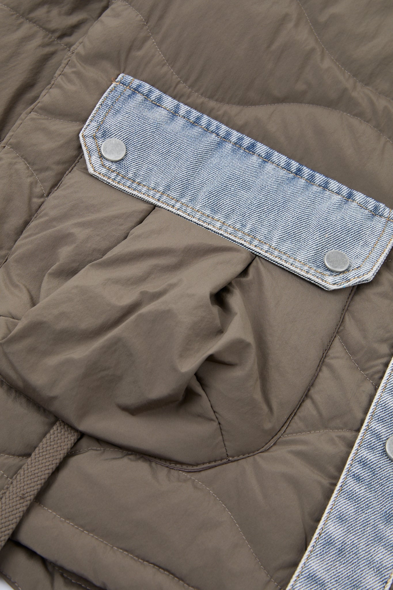 Dumist Denim-Panel Utility Jacket