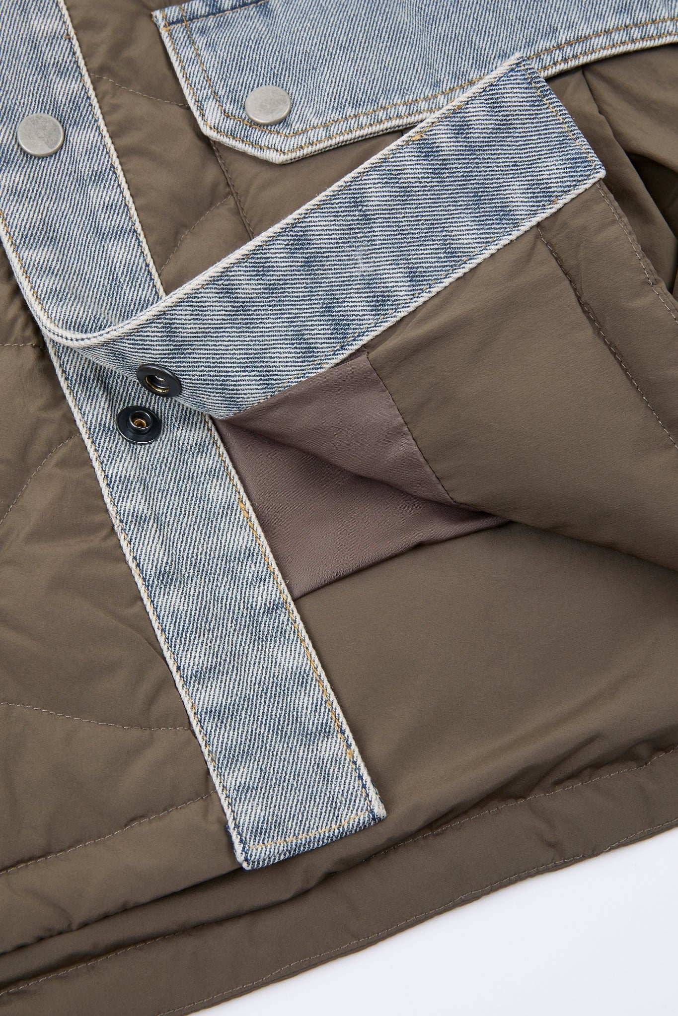 Dumist Denim-Panel Utility Jacket