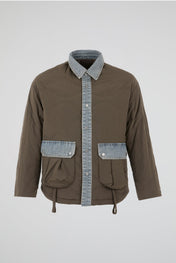Dumist Denim-Panel Utility Jacket