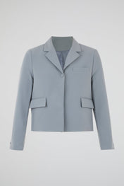 Soft-Structure Cropped Blazer
