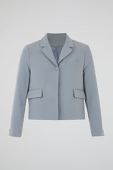 Soft-Structure Cropped Blazer