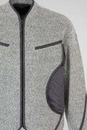 Textured Zip Fleece Jacket