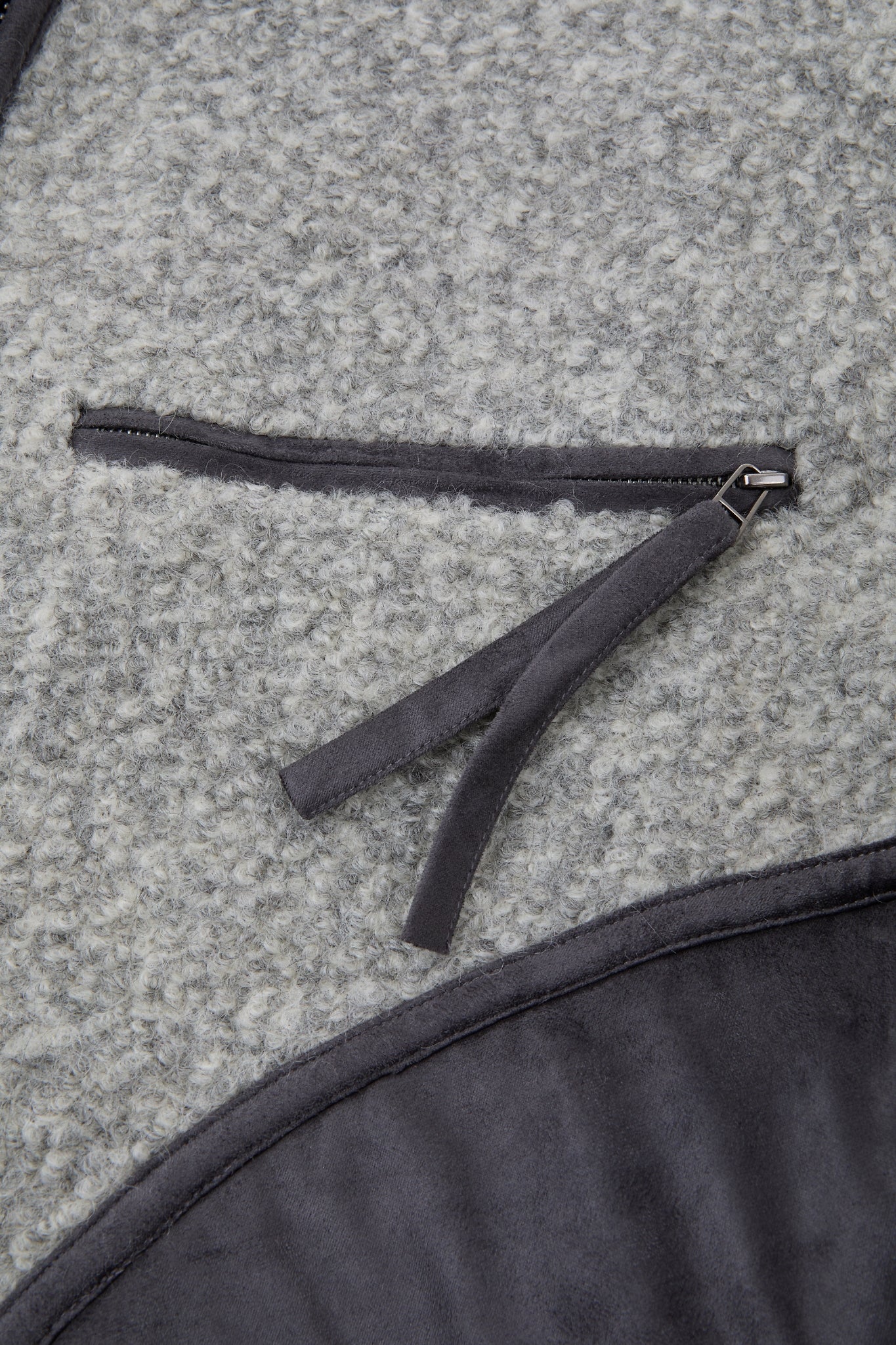 Textured Zip Fleece Jacket