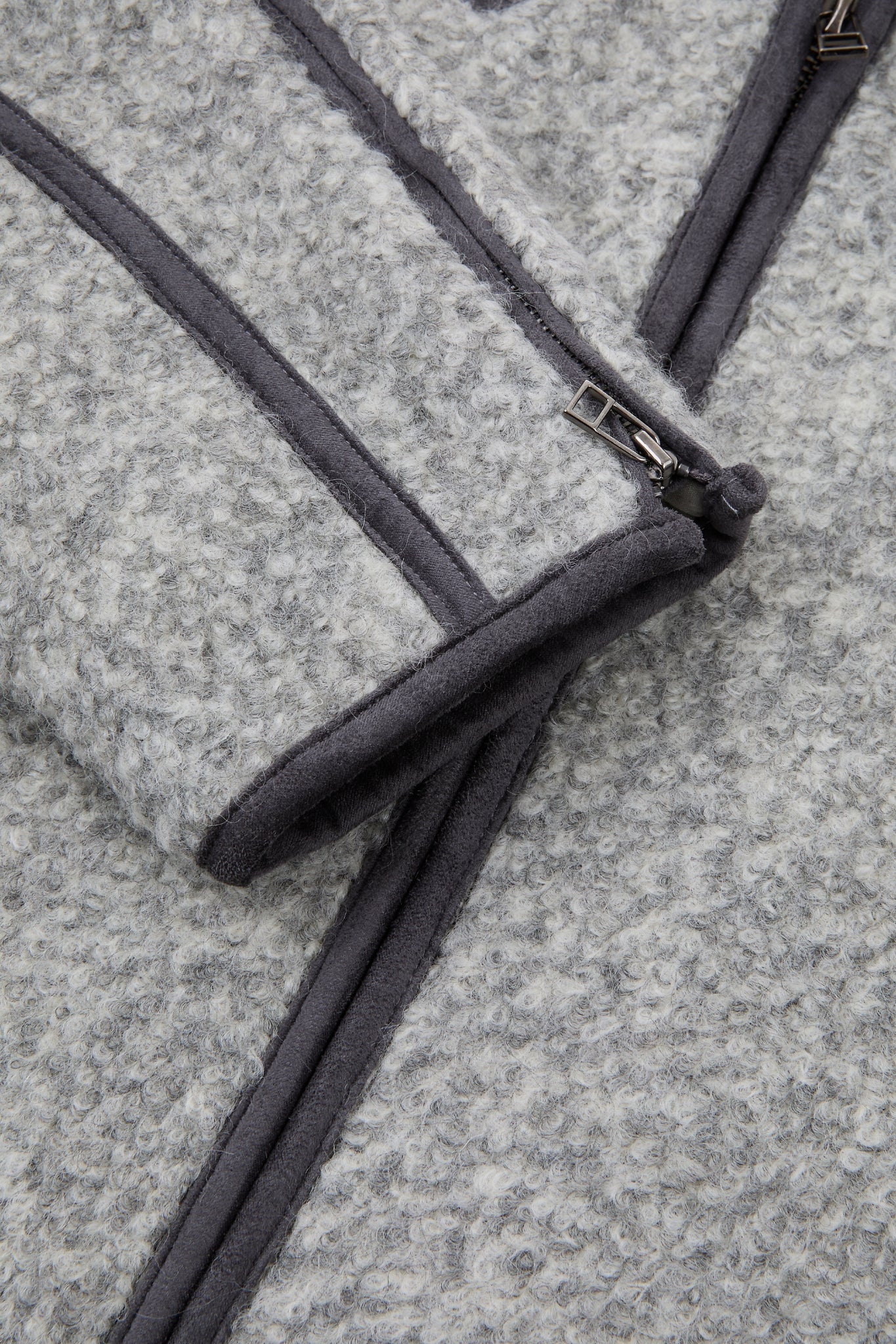 Textured Zip Fleece Jacket