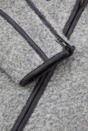 Textured Zip Fleece Jacket